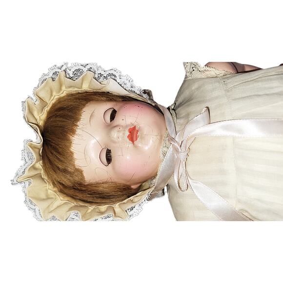 21"  Rare Antique  1920s - 30s Effanbee Lovums Mary Ann Comp Cloth Baby Dolls - Picture 4 of 16